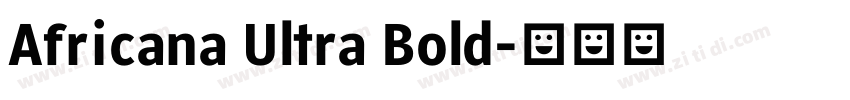 Africana Ultra Bold字体转换